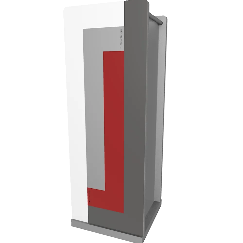 Mobili Ingresso Moderni-Selezionato da Mazzolaluce Stripes portaombrelli moderno rosso rubino grigio
