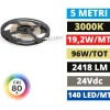 Strisce Led-Gea Luce Strip striscia led bobina 5 mt 19w 3000k 24v dc