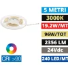 Strisce Led-Gea Luce Striscia bobina 5mt 19,2w-mt 3000k 24v dc cri90