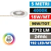 Strisce Led-Gea Luce Striscia led bobina 5mt 18w-mt 4000k 24vdc