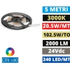 Strisce Led-Ideal Lux Striscia led 20,5w-mt 3000k 24v cri90 bobina 5mt