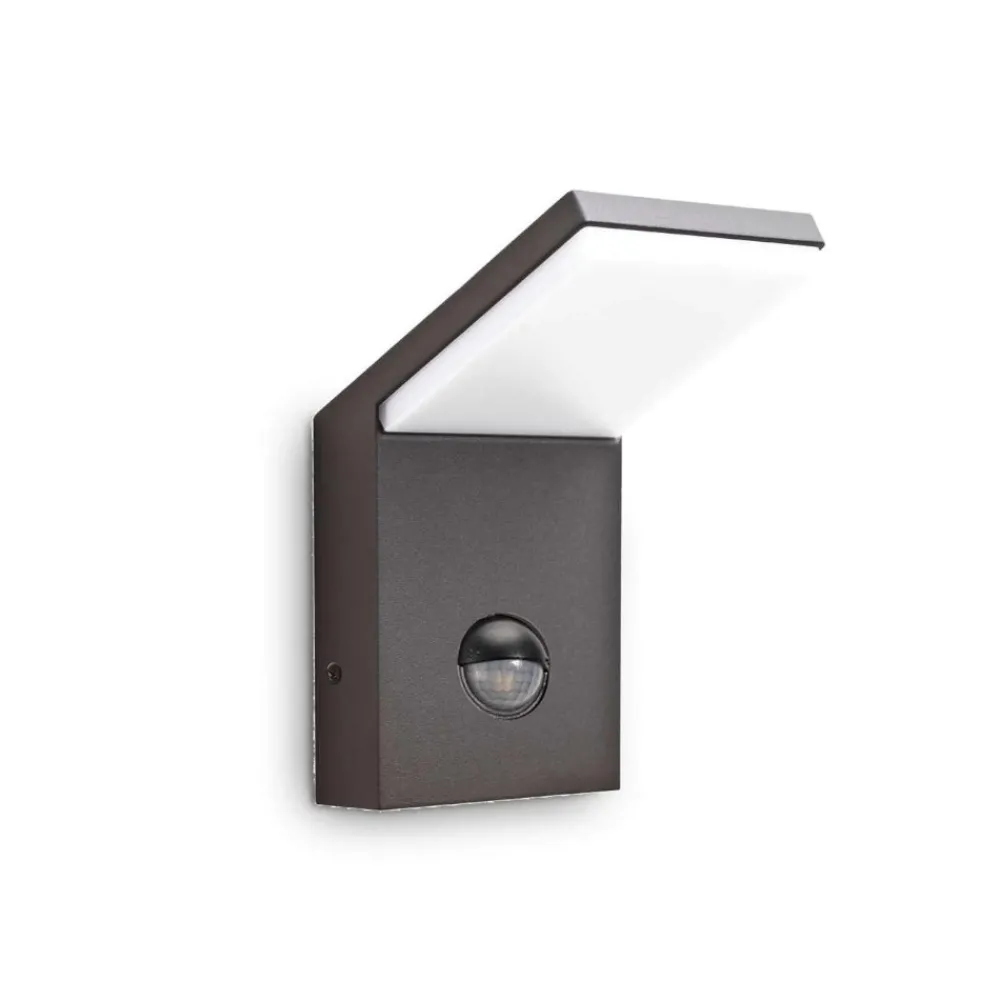 Applique Da Esterno-Ideal Lux Style ap applique da esterno antracite led 3000k sensore di movimento