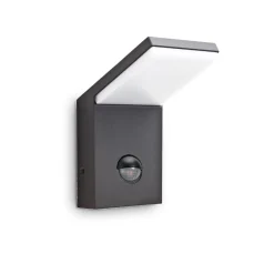 Applique Da Esterno-Ideal Lux Style ap sensor applique da esterno antracite led 9w 4000k sensore di movimento