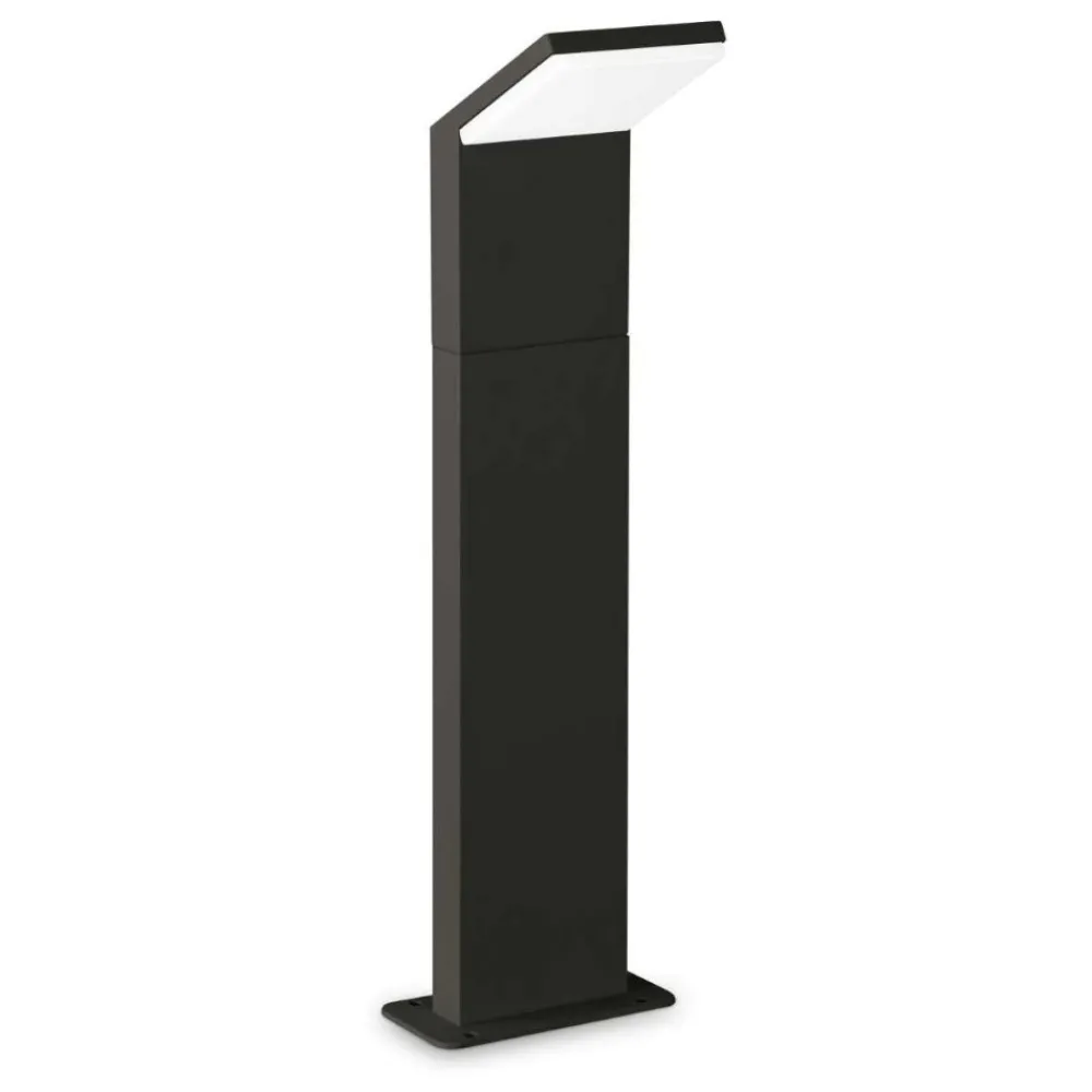 Lampioni Da Giardino-Ideal Lux Style pt h050 4000k lampioncino da giardino nero moderno