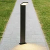 Lampioni Da Giardino-Ideal Lux Style pt h100 4000k lampione per esterno ip54 nero sottile