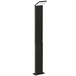 Lampioni Da Giardino-Ideal Lux Style pt h100 4000k lampione per esterno ip54 nero sottile