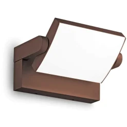 Applique Da Esterno-Ideal Lux Swipe ap applique da esterno ip54 marrone orientabile led 3000k