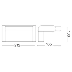 Applique Da Esterno-Ideal Lux Swipe ap sensor applique per esterno con sensore antracite