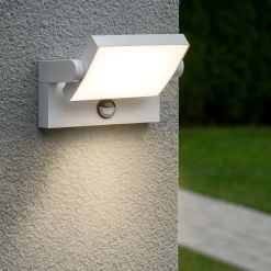 Applique Da Esterno-Ideal Lux Swipe ap sensor applique da esterno led 3000k bianco con sensore