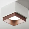 Plafoniere Moderne-Sforzin Illuminazione Syme sforzin lampada da soffitto quadrata di gesso rame moderna