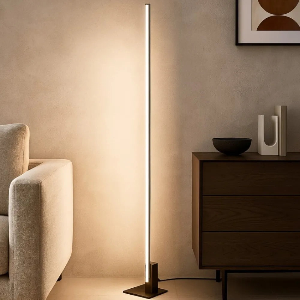 Lampade Da Terra-Perenz Illuminazione Syncro perenz piantana moderna lampada da terra nera led