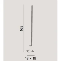 Lampade Da Terra-Perenz Illuminazione Syncro perenz piantana moderna lampada da terra nera led