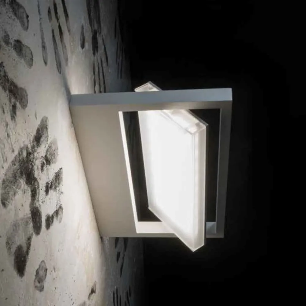 Applique Da Parete-Stilnovo Tablet applique moderna led 19w 3000k orientabile bianca