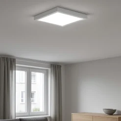 Plafoniere Moderne-Linea Light Tara plafoniera quadrata led bianca 3000k 30cm