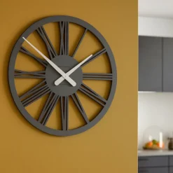 Orologi Da Parete Moderni-Selezionato da Mazzolaluce Tarquinio orologio da parete 45 numeri romani grigio quarzo in legno