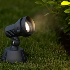 Faretti Da Esterno-Ideal Lux Terra ap1 small faretto antracite per esterno luce orientabile ip65