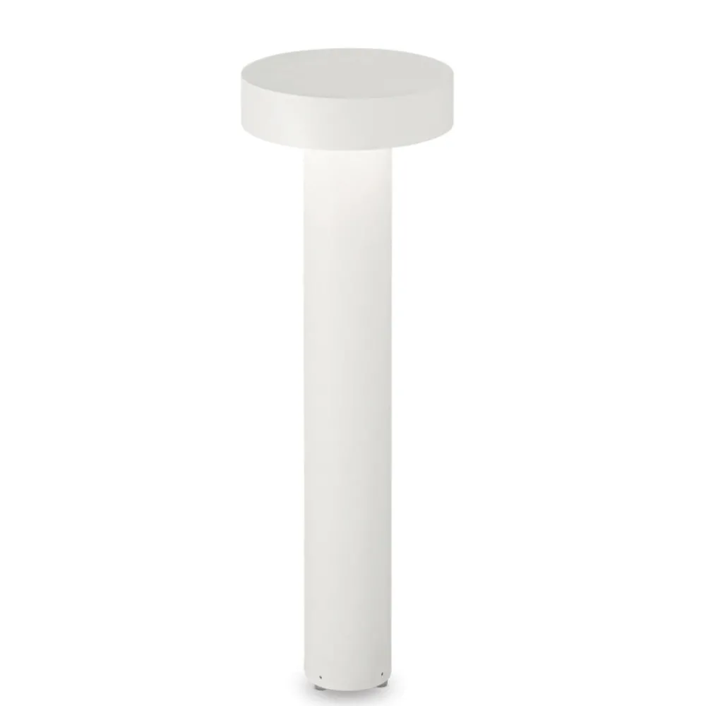 Lampioni Da Giardino-Ideal Lux Tesla pt4 h60 lampioncino da giardino bianco