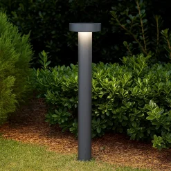 Lampioni Da Giardino-Ideal Lux Tesla pt4 h80 paletto da giardino 80cm antracite ip44