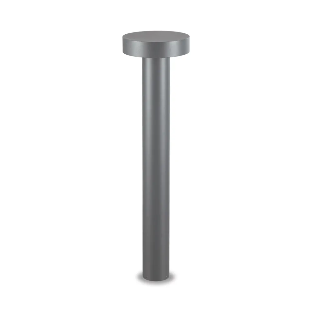 Lampioni Da Giardino-Ideal Lux Tesla pt4 h80 paletto da giardino 80cm antracite ip44