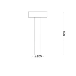 Lampioni Da Giardino-Ideal Lux Tesla pt4 h80 paletto da giardino 80cm antracite ip44