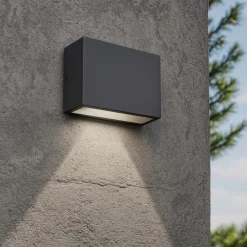 Applique Da Esterno-Ideal Lux Tetris-1 ap1 applique da esterno squadrato antracite ip44