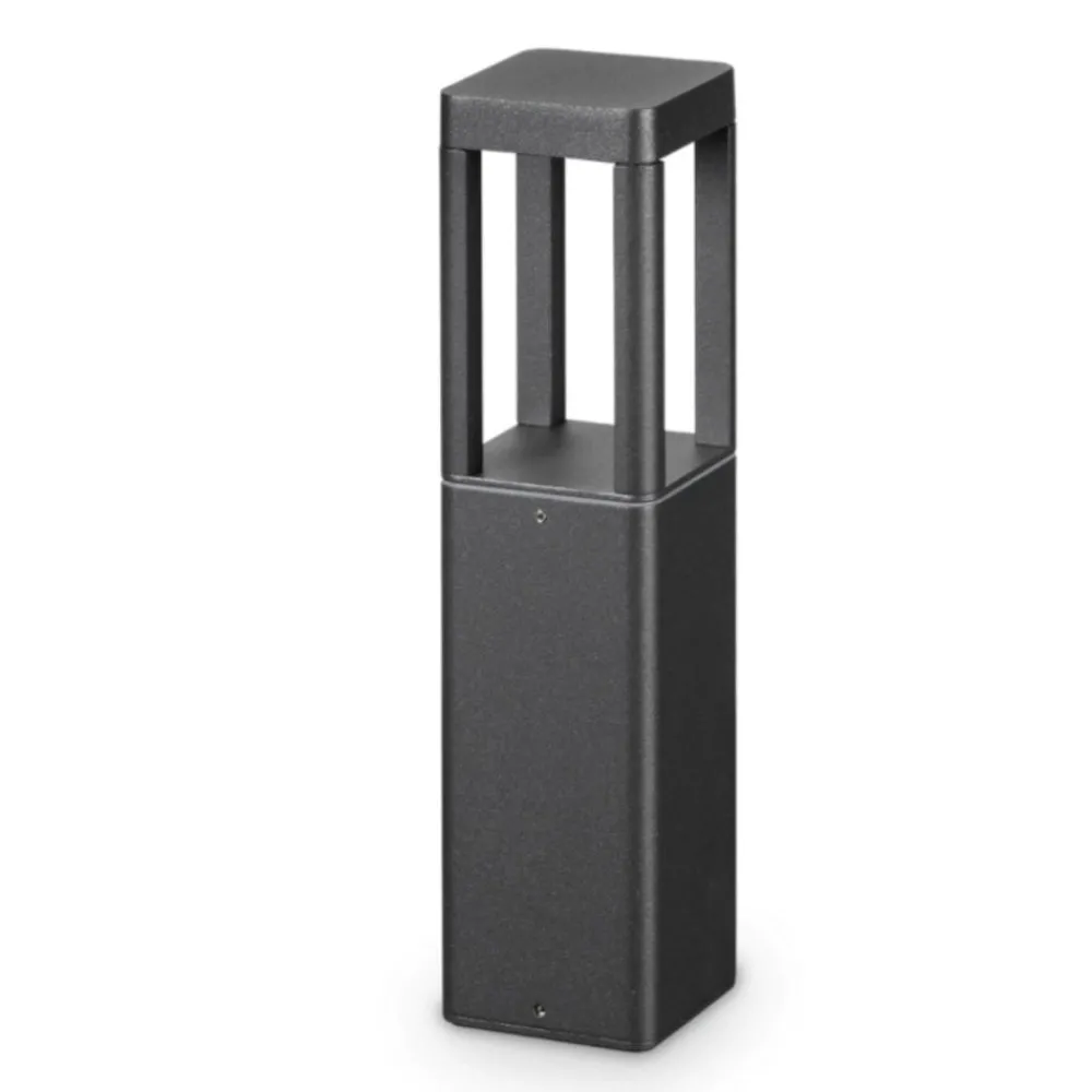 Lampioni Da Giardino-Ideal Lux Tifone pt h35 lampione da esterno antracite led 3000k