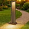 Lampioni Da Giardino-Ideal Lux Titano pt h74 lampione da giardino effetto granito led 7w 4000k