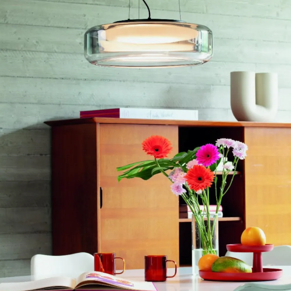 Lampadari Moderni-Ideal Lux Topico sp d45 lampadario moderno veetro led