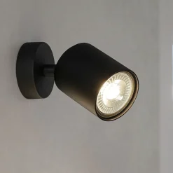 Applique Da Parete-Top Light Toplight applique da parete con spot orientabile nero