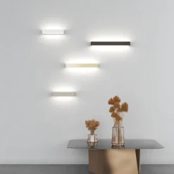 Applique Da Parete-Top Light applique nera da parete led 18w 3000k 4000k bios