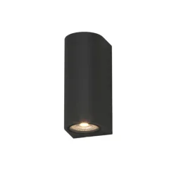 Applique Da Esterno-Top Light applique per esterno balcone lione moderna nera ip65