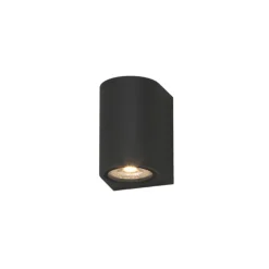 Applique Da Esterno-Top Light applique per esterno balcone moderna nera ip65
