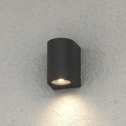 Applique Da Esterno-Top Light applique per esterno balcone moderna nera ip65