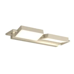 Applique Da Parete-Top Light Toplight applique sabbia 2 luci orientabili led 38w 3000k 4000k
