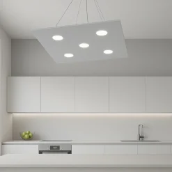 Lampadari Cucina-Top Light area lampadario da cucina quadrato grigio