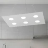 Lampadari Cucina-Top Light Toplight area lampadario grigio per cucina moderna
