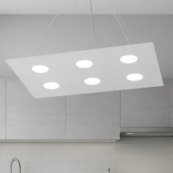 Lampadari Cucina-Top Light Toplight area lampadario grigio per cucina moderna