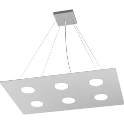 Lampadari Cucina-Top Light Toplight area lampadario grigio per cucina moderna