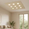 Lampadari Moderni-Top Light Toplight area lampadario quadrato sabbia per salone moderno