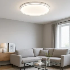 Plafoniere Moderne-Top Light area plafoniera rotonda per soggiorno moderno biemissione led 55w cct