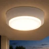 Plafoniere Da Esterno-Top Light baku plafoniera rotonda per esterno bianca
