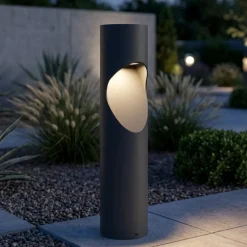 Lampioni Da Giardino-Top Light belize lampione da esterno antracite moderno led 12w 3000k