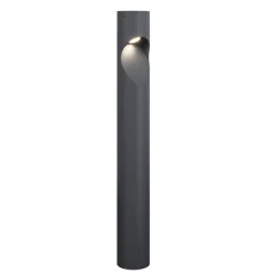 Lampioni Da Giardino-Top Light belize lampione palo da esterno moderno antracite led 12w 3000k ip54