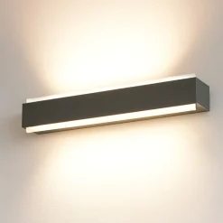 Applique Da Parete-Top Light bios applique moderna a parete antracite led 3000k 4000ik