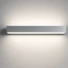Applique Da Parete-Top Light bios argento applique led 24w 3000k 4000k