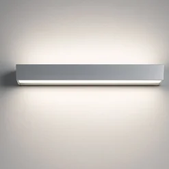 Applique Da Parete-Top Light bios argento applique led 24w 3000k 4000k