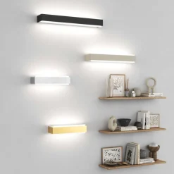Applique Da Parete-Top Light bios dm applique led 18w sabbia rettangolare