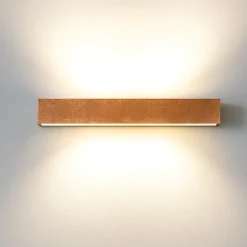 Applique Da Parete-Top Light bios foglia rame applique moderna led 18w 3000k 4000k