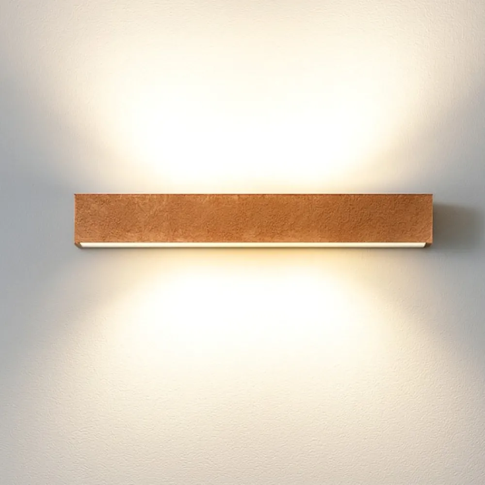 Applique Da Parete-Top Light bios foglia rame applique moderna led 18w 3000k 4000k