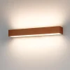 Applique Da Parete-Top Light bios foglia rame applique rettangolare moderna